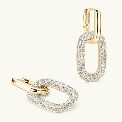 2.16 Carat Moissanite 925 Sterling Silver Earrings - Purcell's Clothing Company