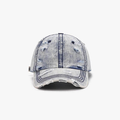 Distressed Cotton Baseball Cap - Purcell's Clothing Company