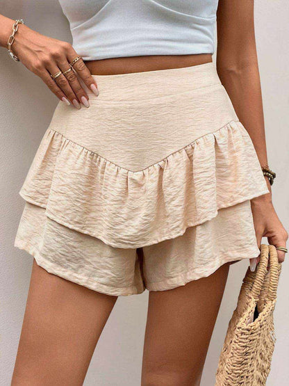Perfee Layered High Waist Shorts - Purcell's Clothing Company