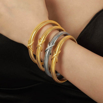 Titanium Steel Spring Shape Bracelet - Purcell's Clothing Company
