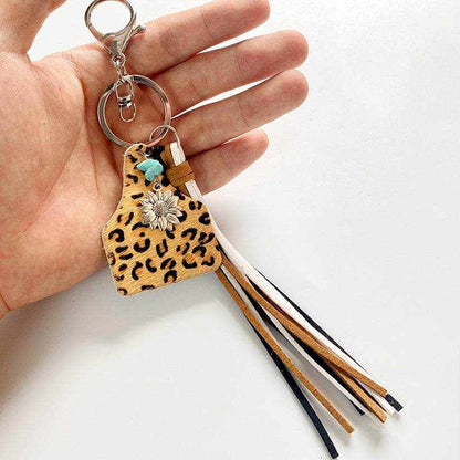 Turquoise Fringe Detail Key Chain - Purcell's Clothing Company