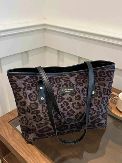 Leopard Polyester Tote Bag - Purcell's Clothing Company
