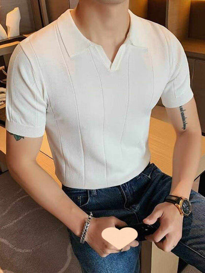 Collared Neck Short Sleeve Polo - Purcell's Clothing Company