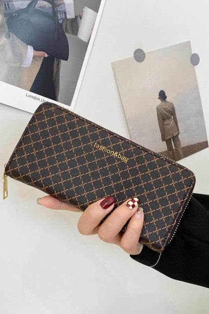 PU Leather Plaid Wallet - Purcell's Clothing Company