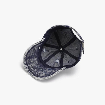 Distressed Cotton Baseball Cap - Purcell's Clothing Company