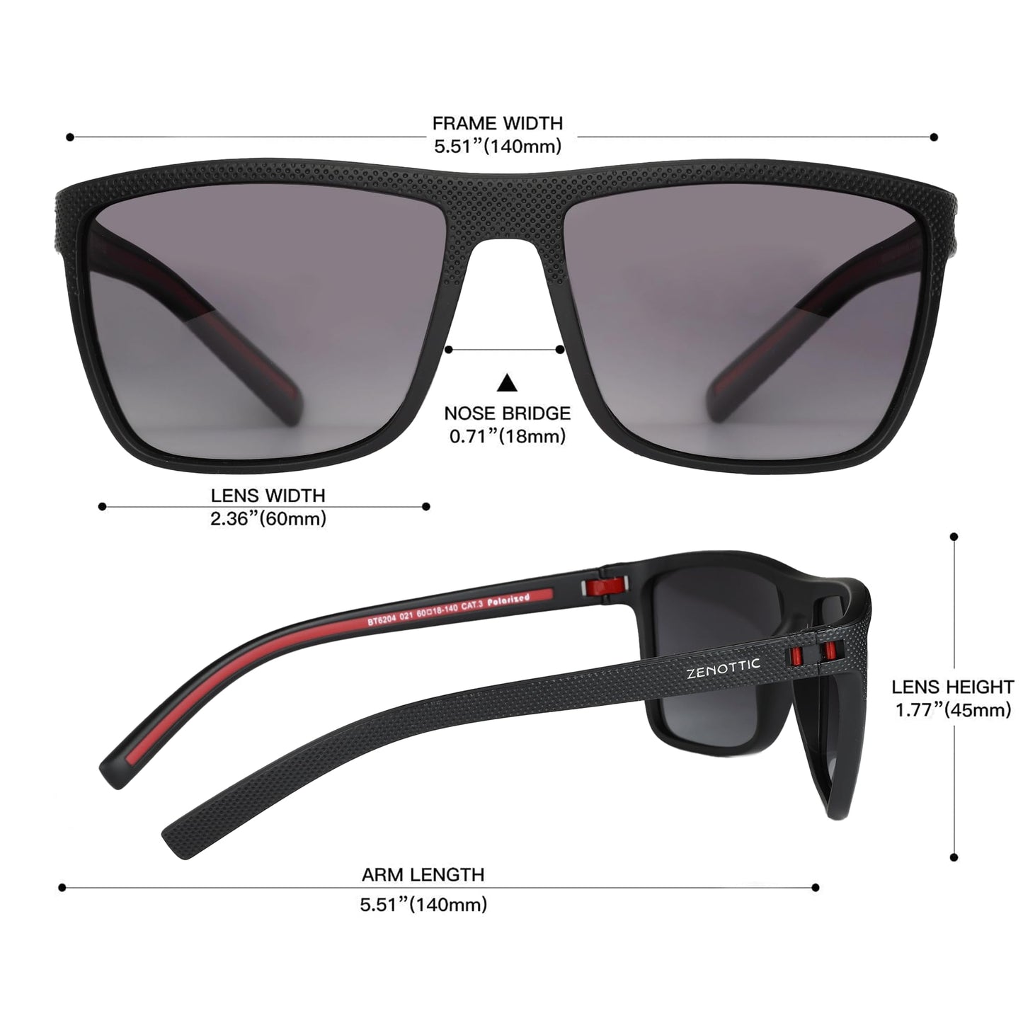 ZENOTTIC Polarized Sunglasses