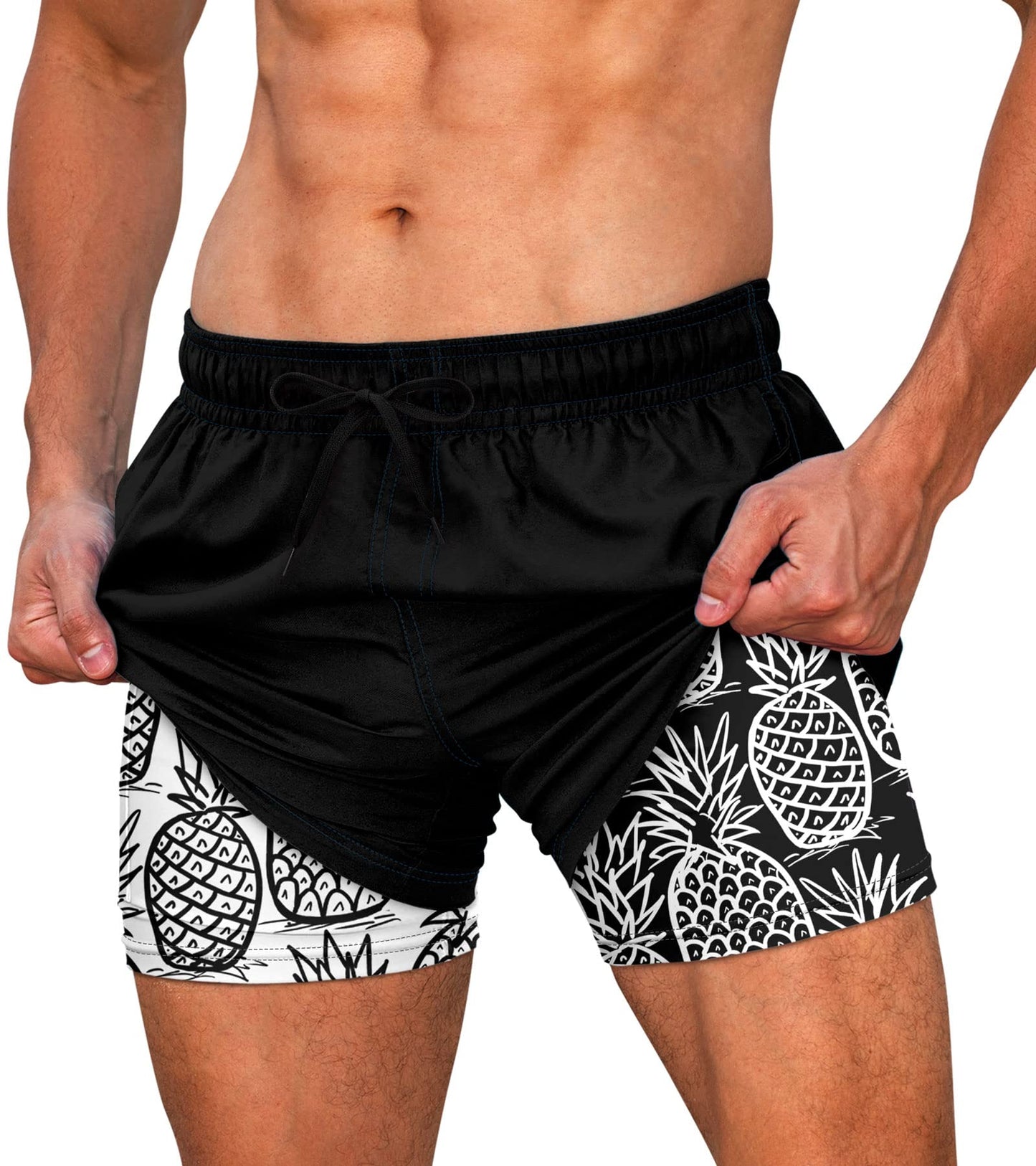 5.5" Inseam Anti-Chafe Swim Shorts