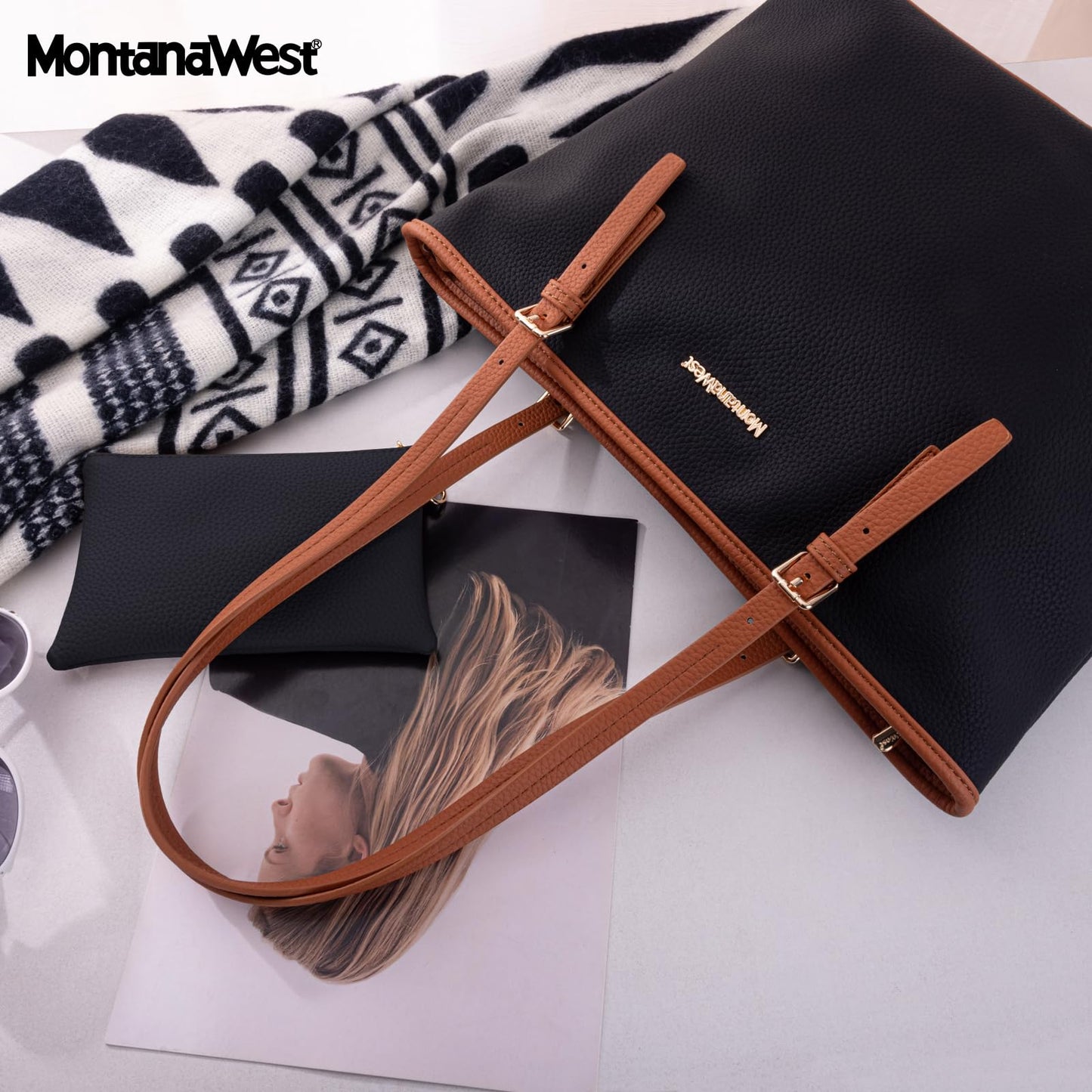 Montana West Tote Bag Vegan Leather