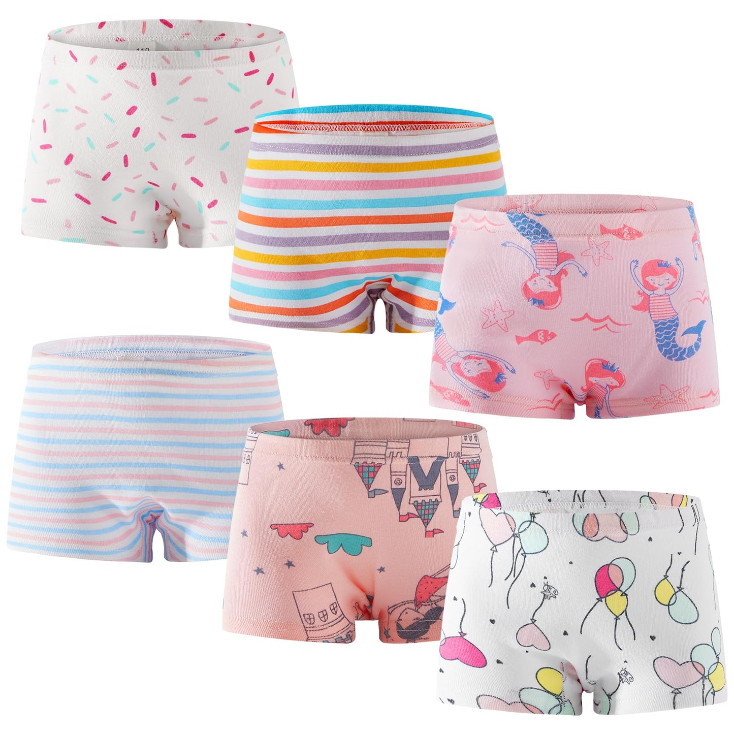 SYNPOS Toddler Soft Cotton Panties (6-Pack)