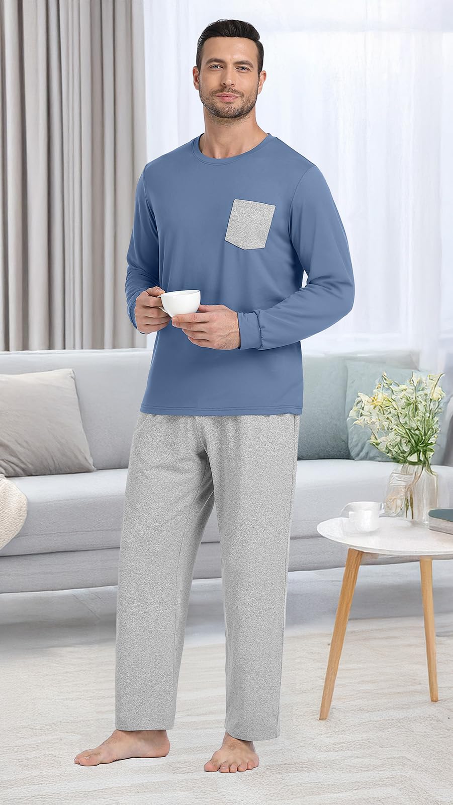 Long Sleeve Crewneck Pj Set