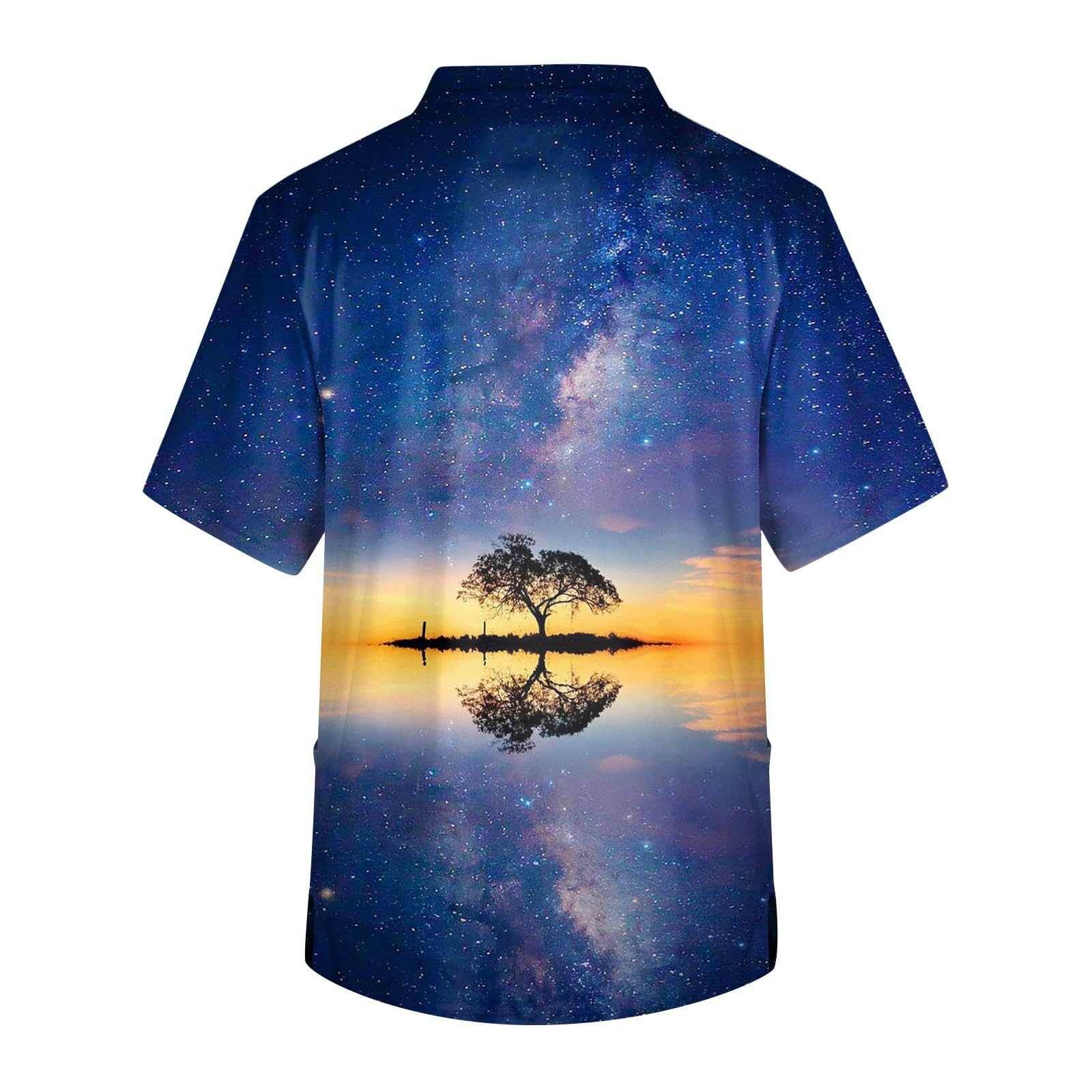 Galaxy Print V-Neck Scrub Top - Purcell's Clothing Company