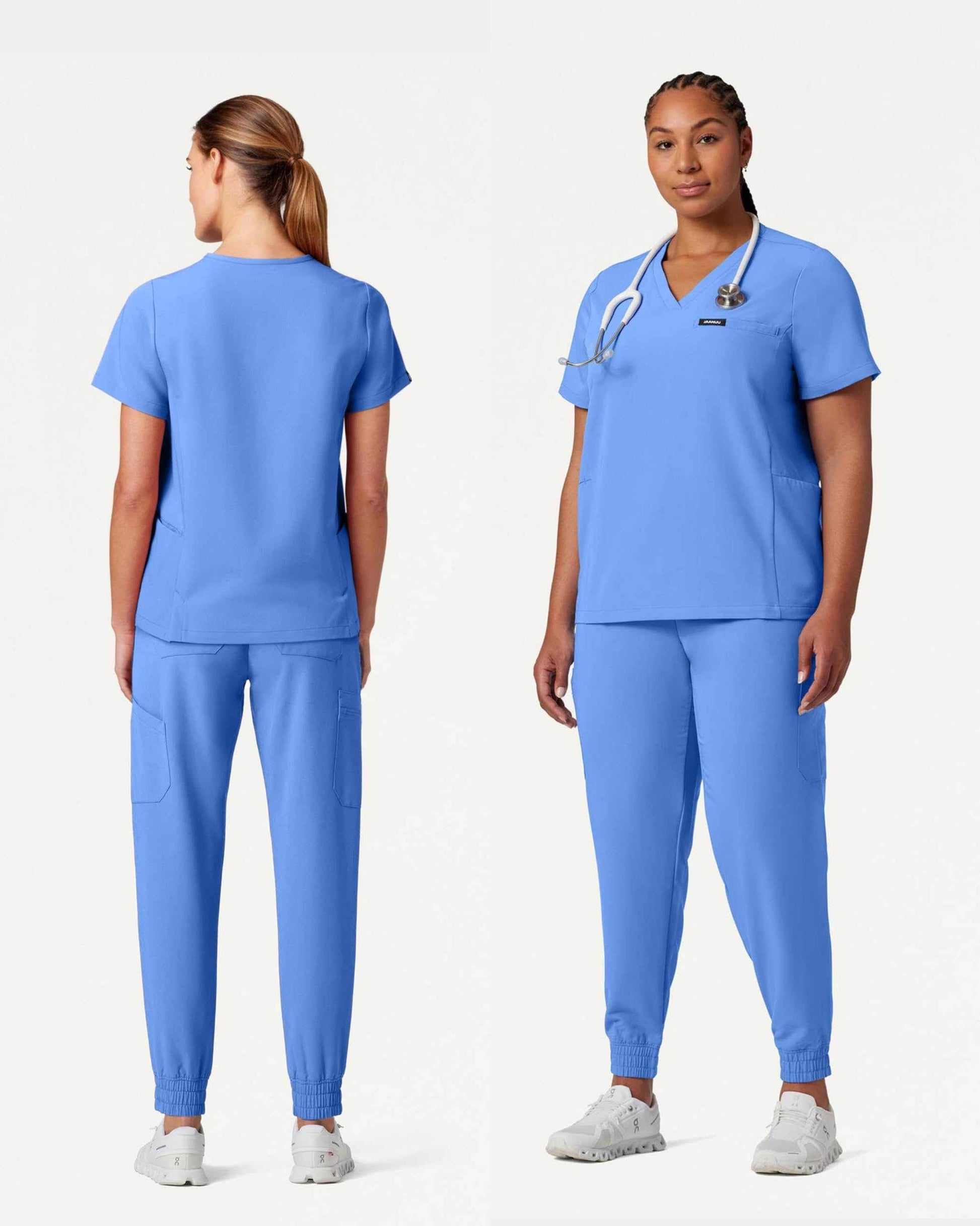Jaanuu Magna 3-Pocket Classic V-Neck Scrub Top - Purcell's Clothing Company