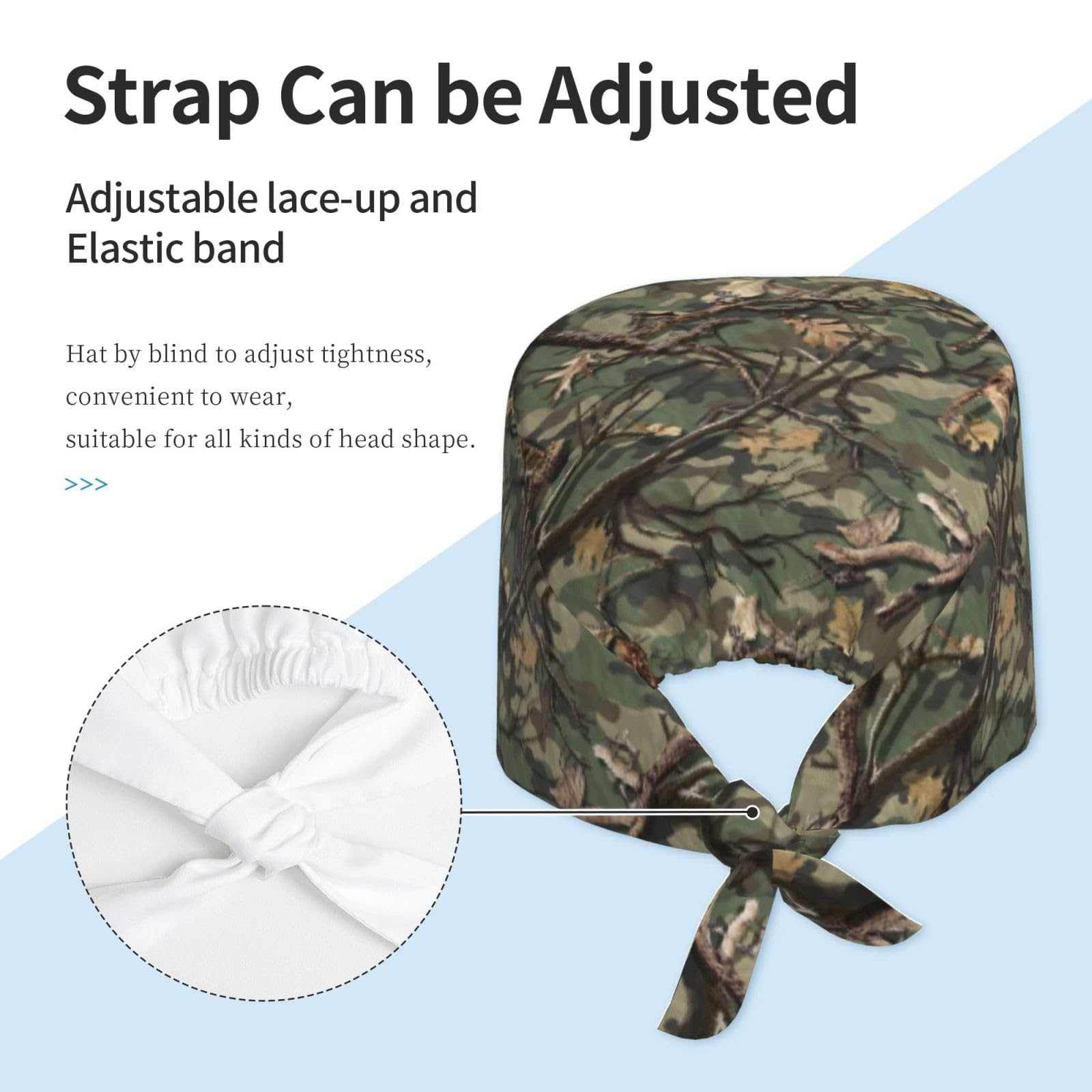 Unisex Adjustable Scrub Cap W/ Elastic - Purcell's Clothing Company