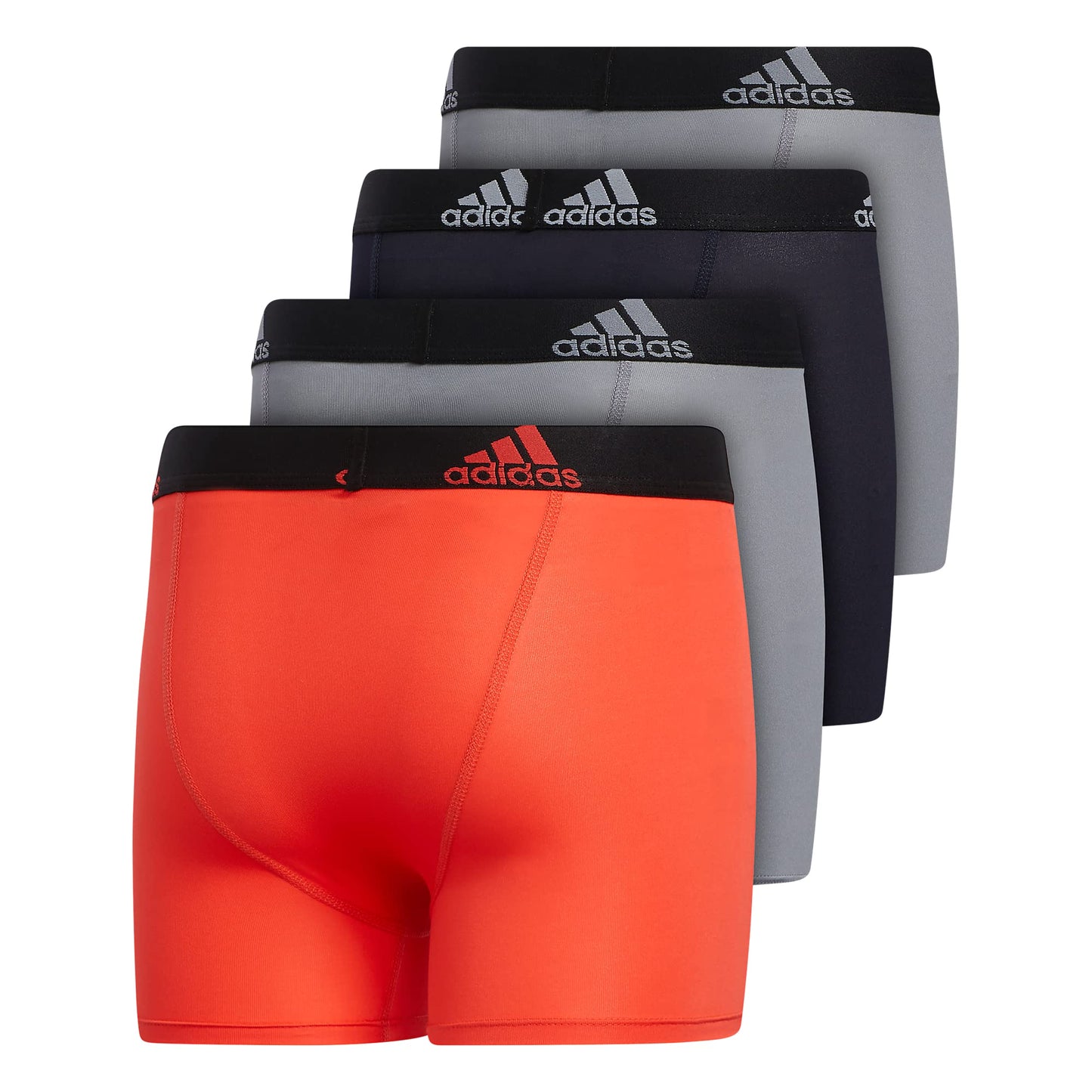 Adidas Athletic Fit Microfiber Boxer Brief (4 - Pack) - Purcell's Clothing Company - 