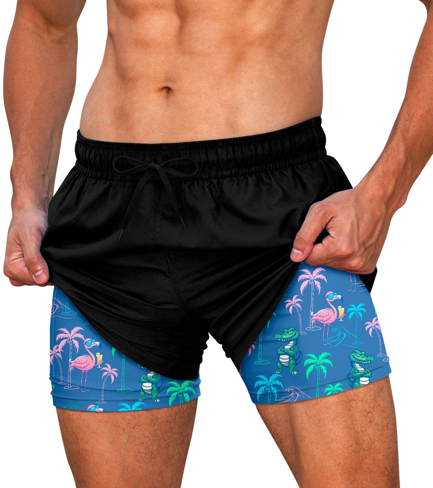 5.5" Inseam Anti-Chafe Swim Shorts