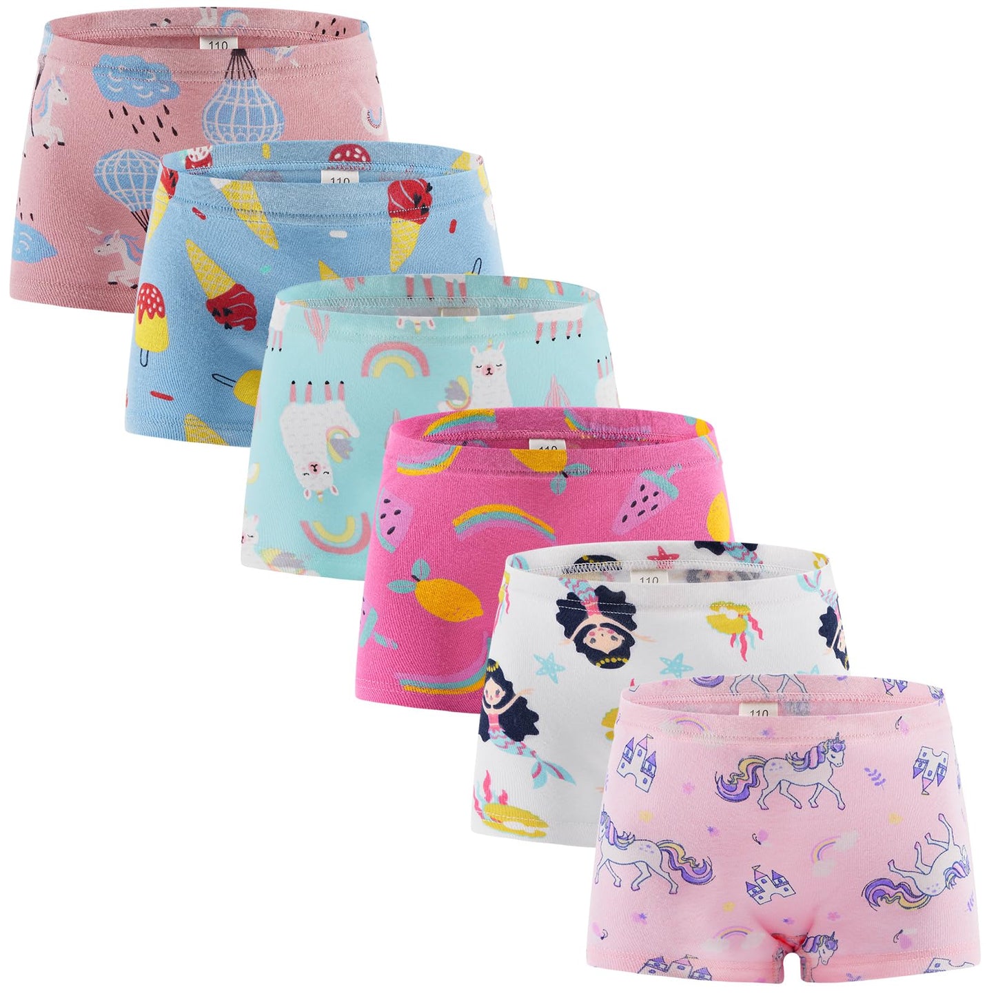 SYNPOS Toddler Soft Cotton Panties (6-Pack)