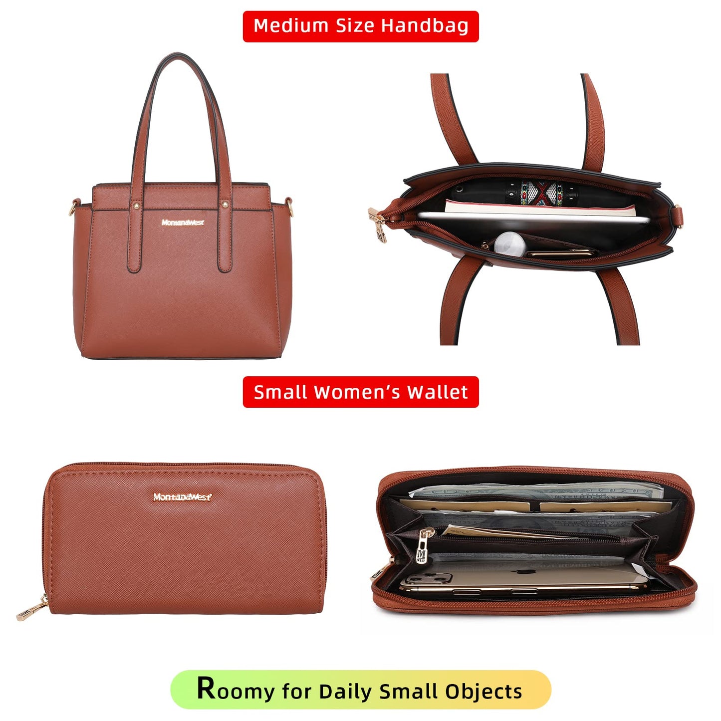 Montana West 3-Piece Handbag