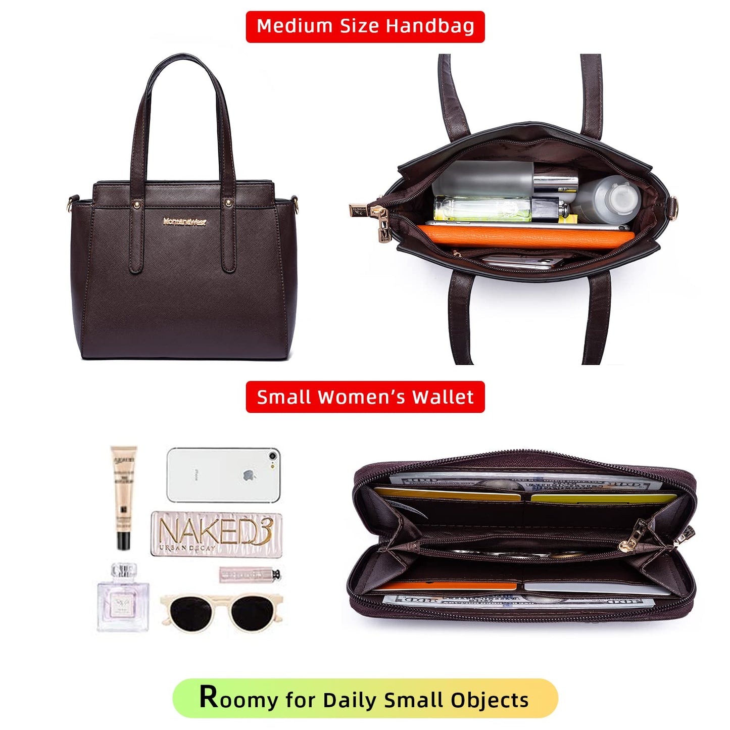 Montana West 3-Piece Handbag