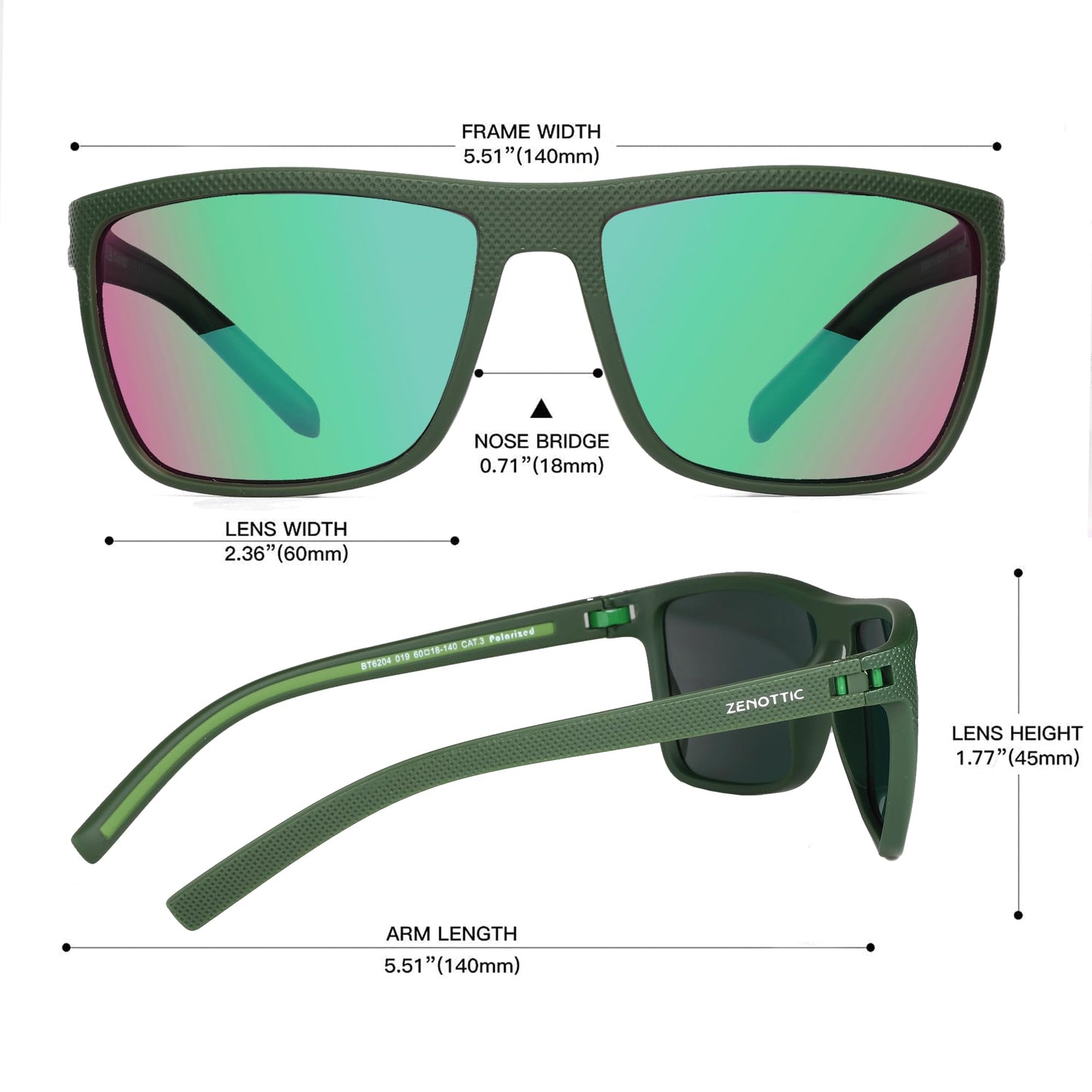 ZENOTTIC Polarized Sunglasses