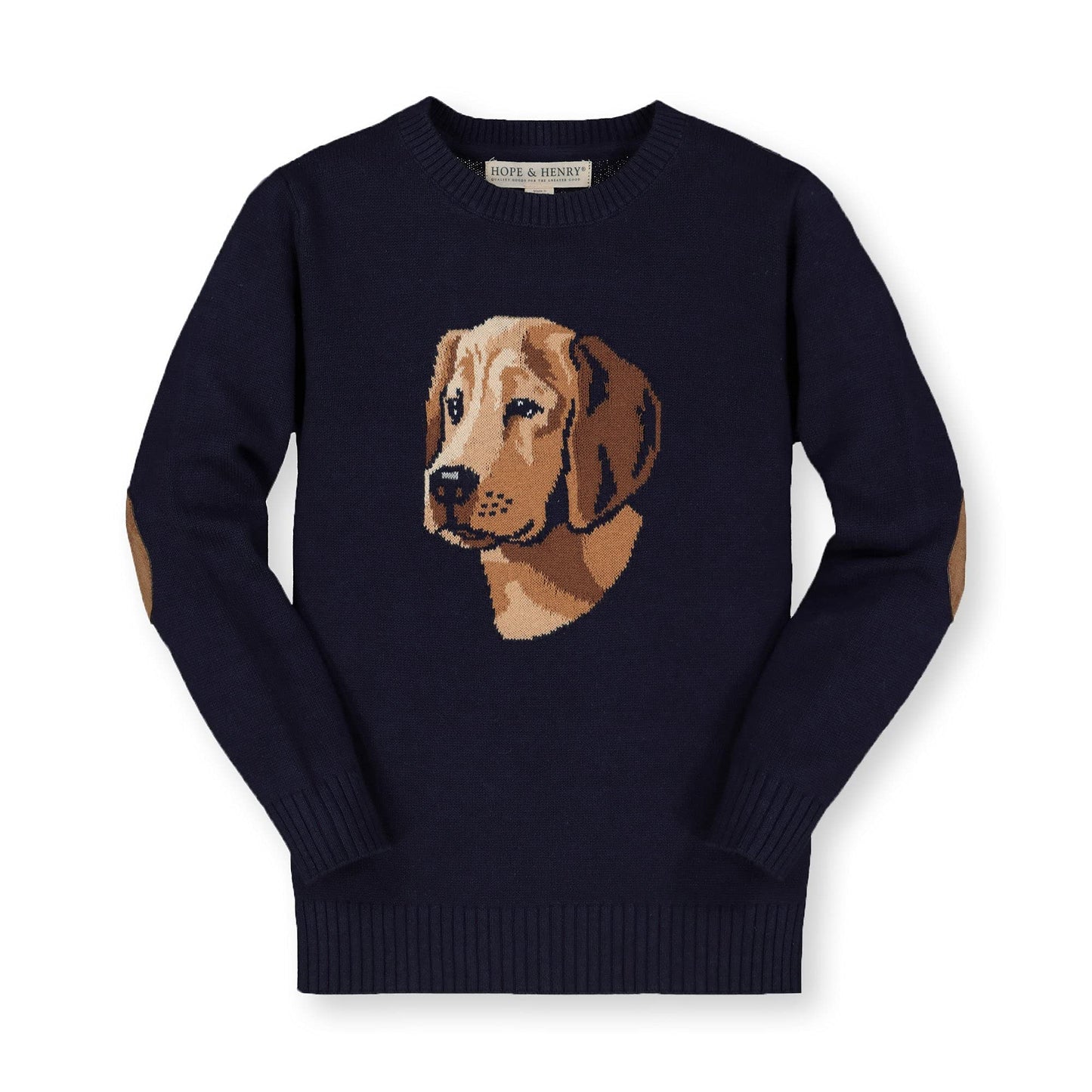 Hope & Henry Boys' Long Sleeve Crew Neck Pullover