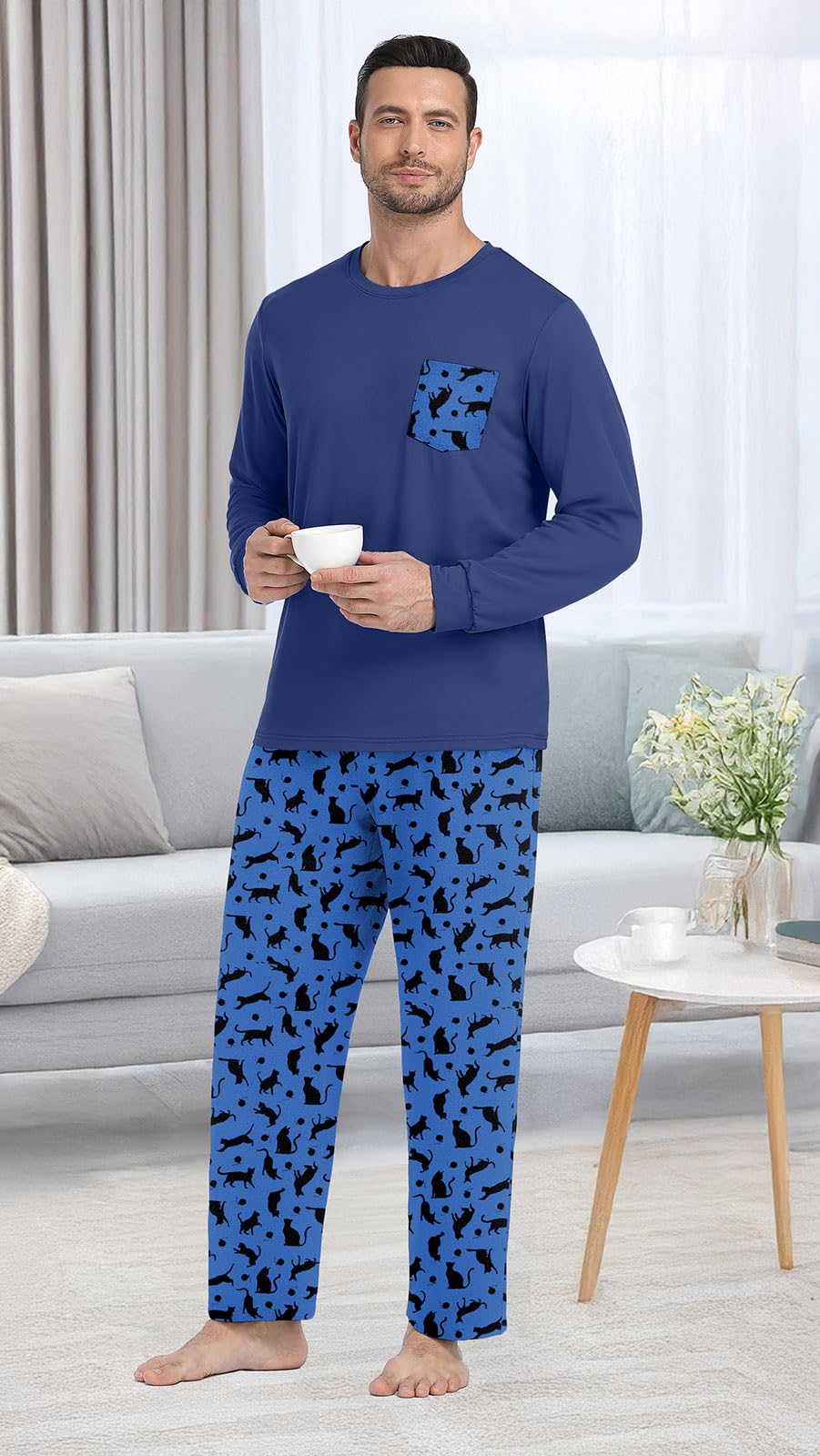 Long Sleeve Crewneck Pj Set