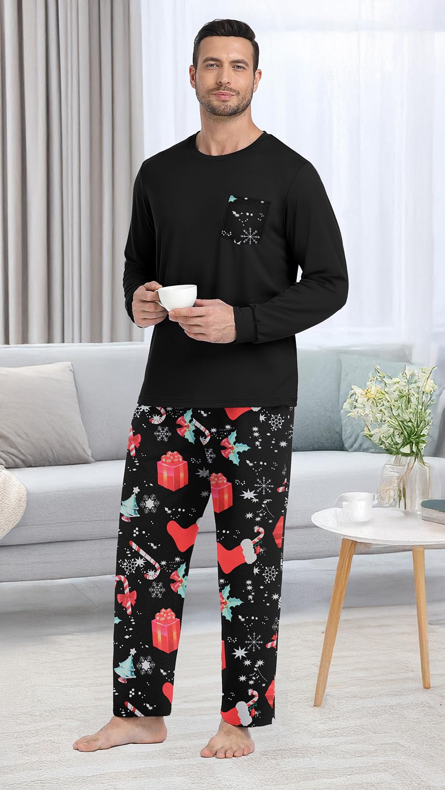 Long Sleeve Crewneck Pj Set