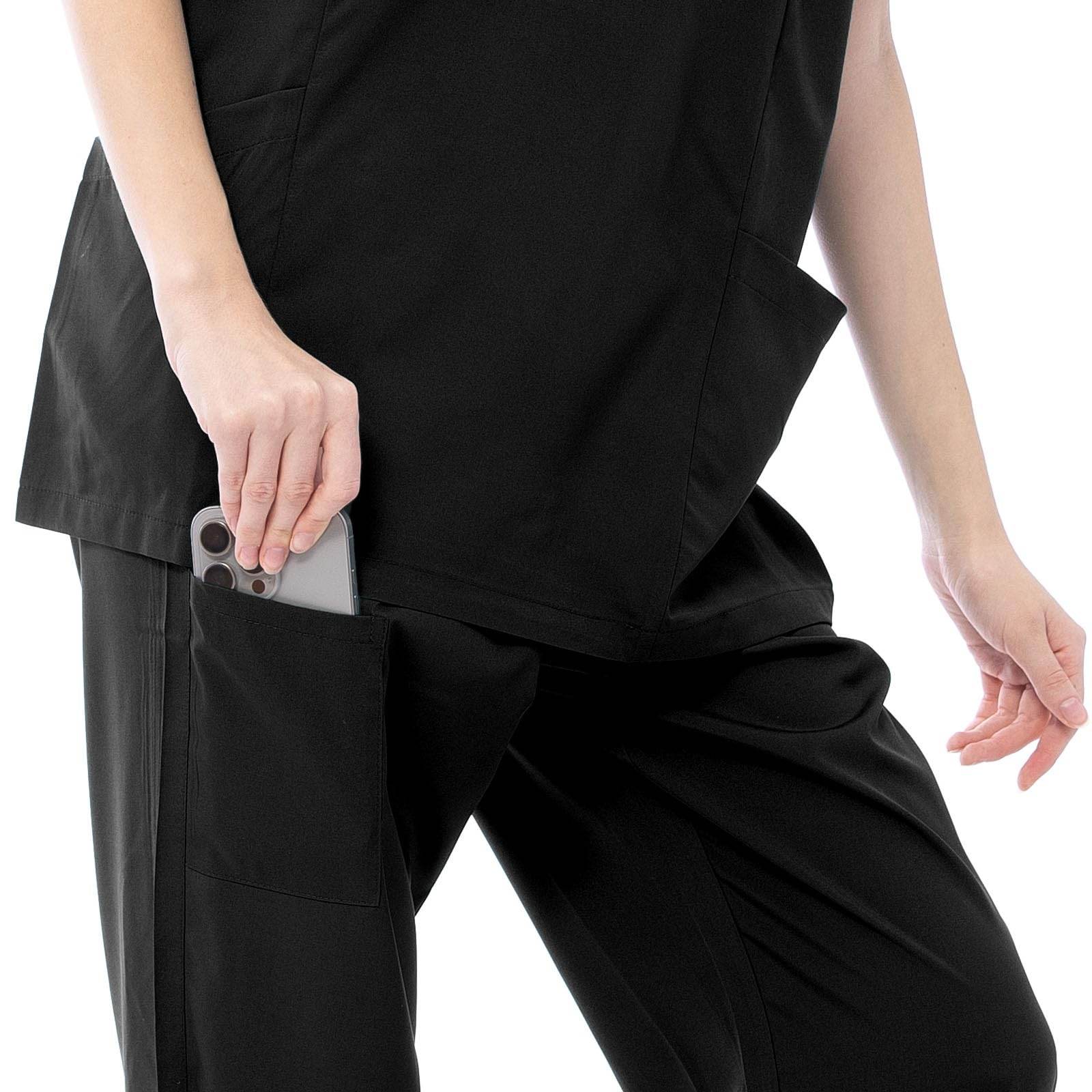 VICOGARD Scrub Set Stretch V-Neck Top & Straight Leg Pants - Purcell's Clothing Company