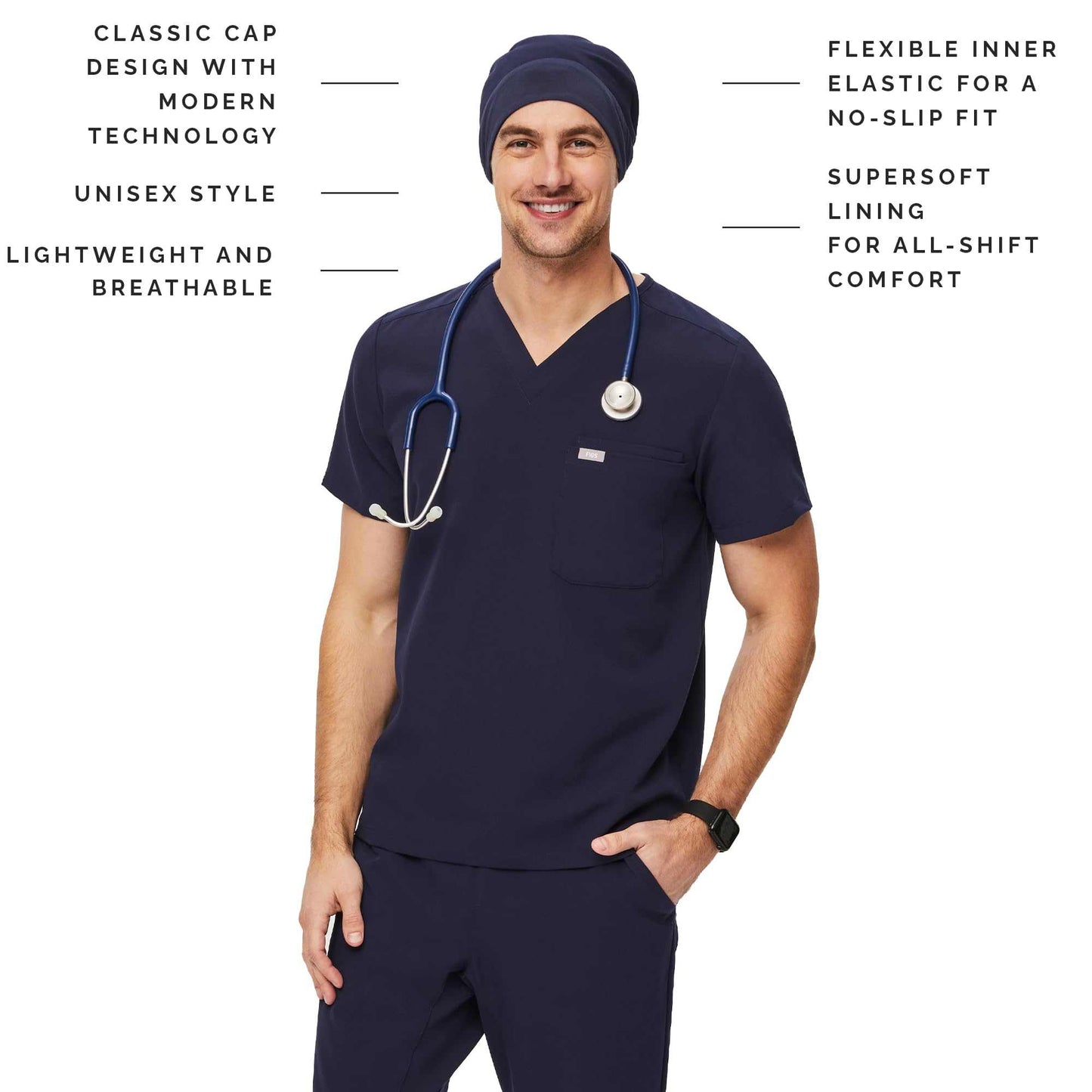 FIGS Modern Expandable Unisex Scrub Cap