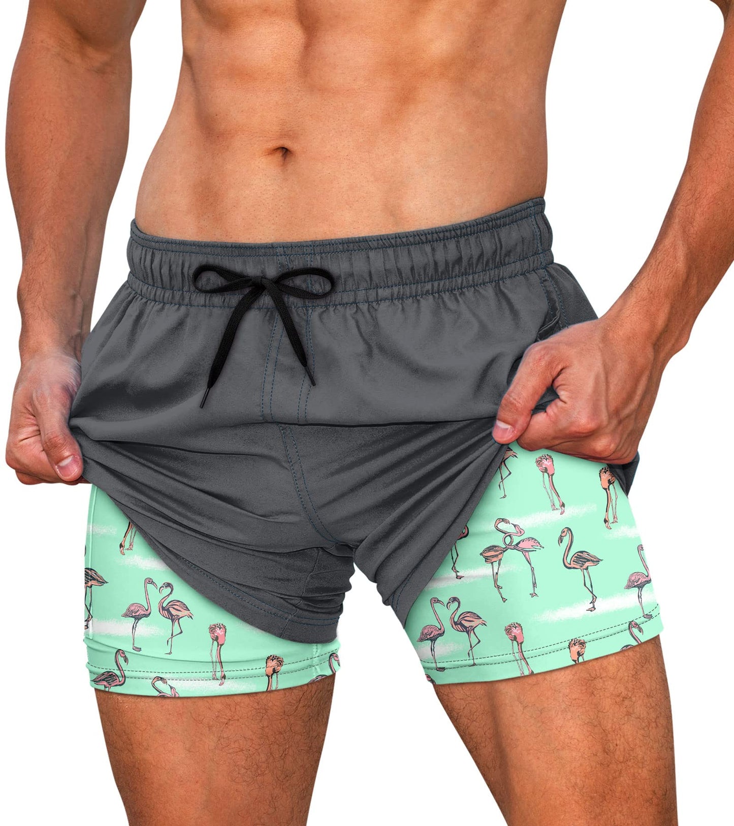 5.5" Inseam Anti-Chafe Swim Shorts