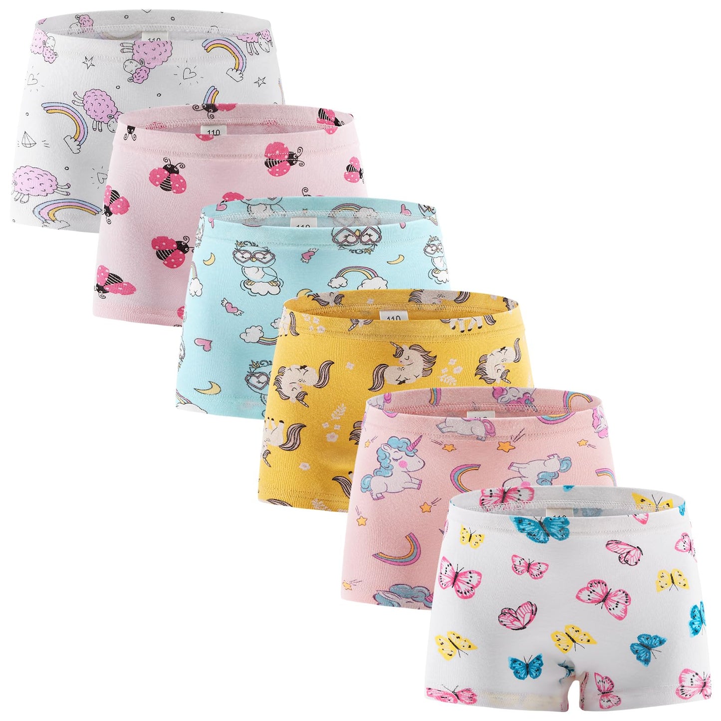 SYNPOS Toddler Soft Cotton Panties (6-Pack)