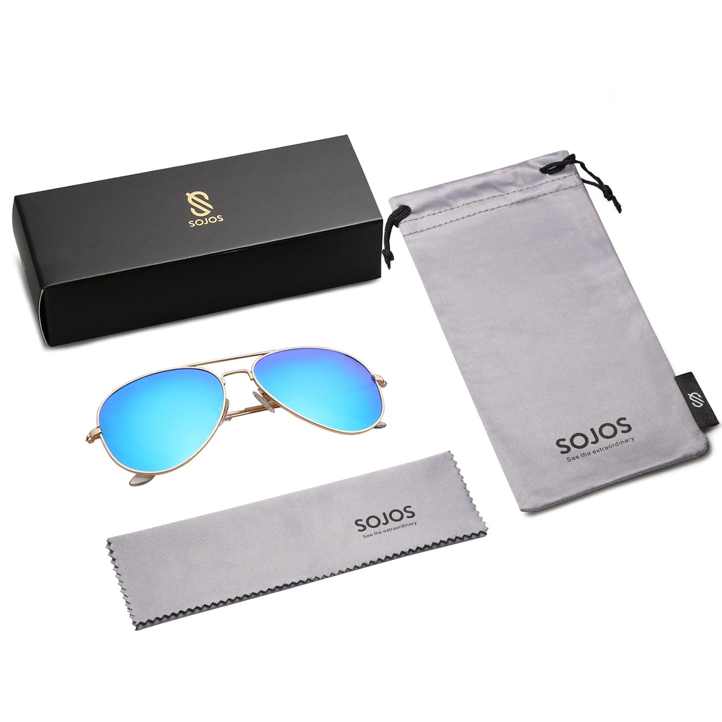 SOJOS Aviator Polarized Sunglasses - Purcell's Clothing Company - 