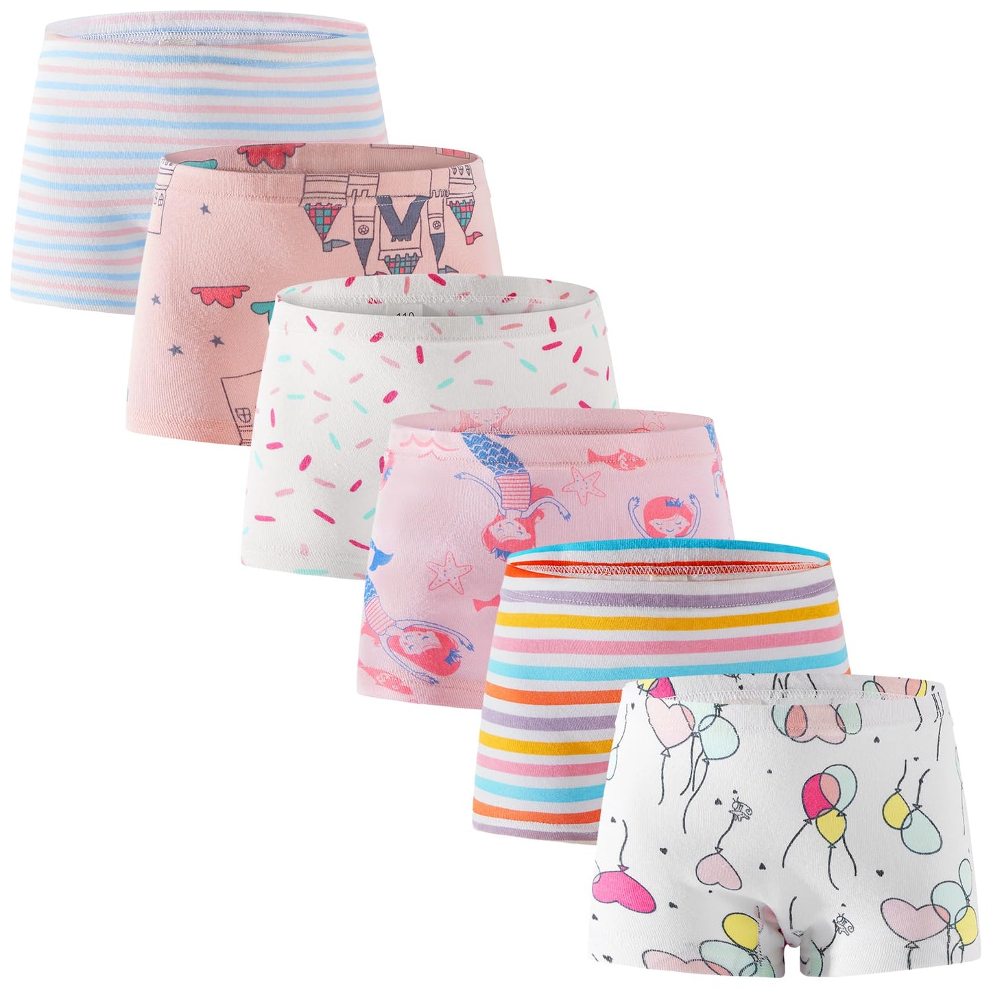 SYNPOS Toddler Soft Cotton Panties (6-Pack)