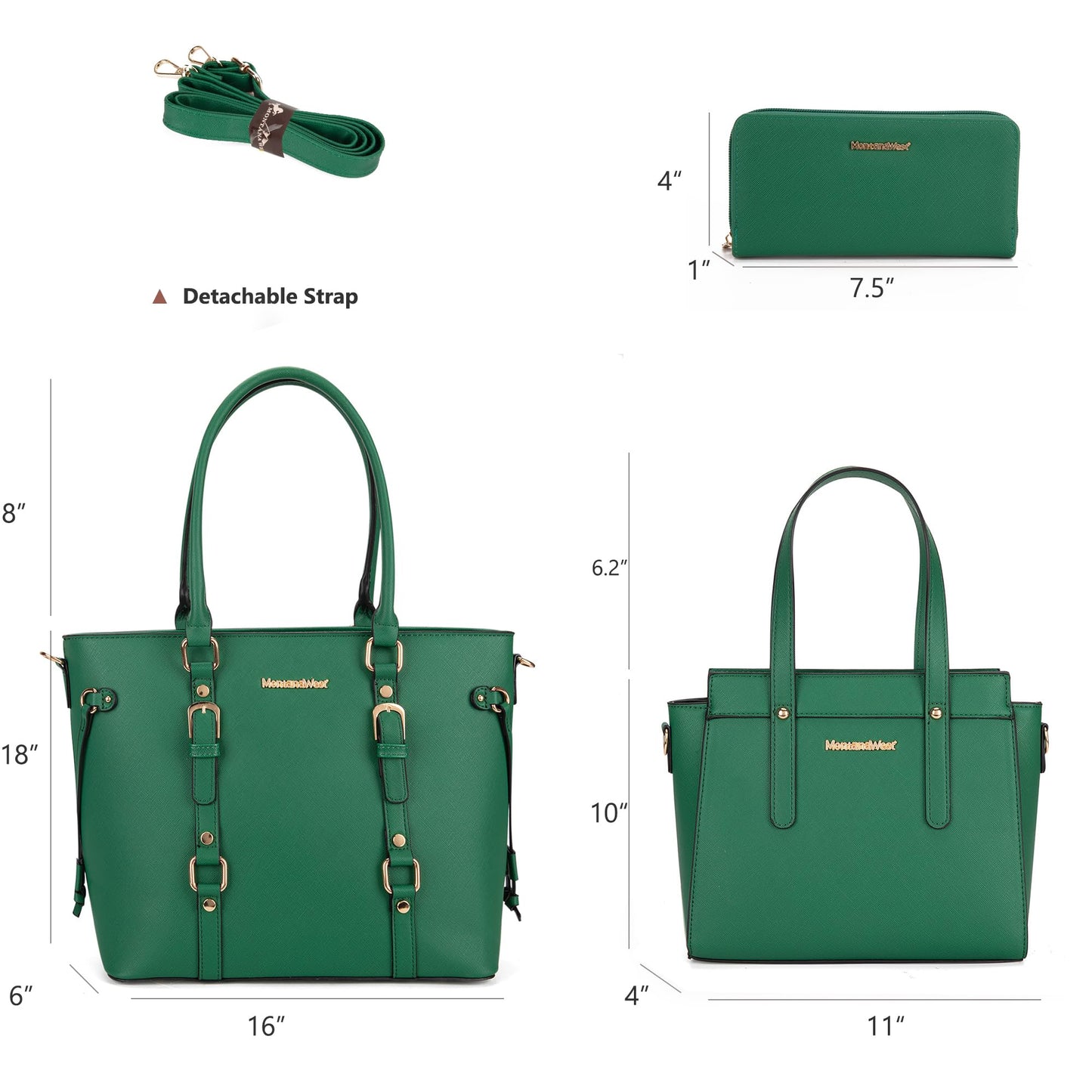 Montana West 3-Piece Handbag