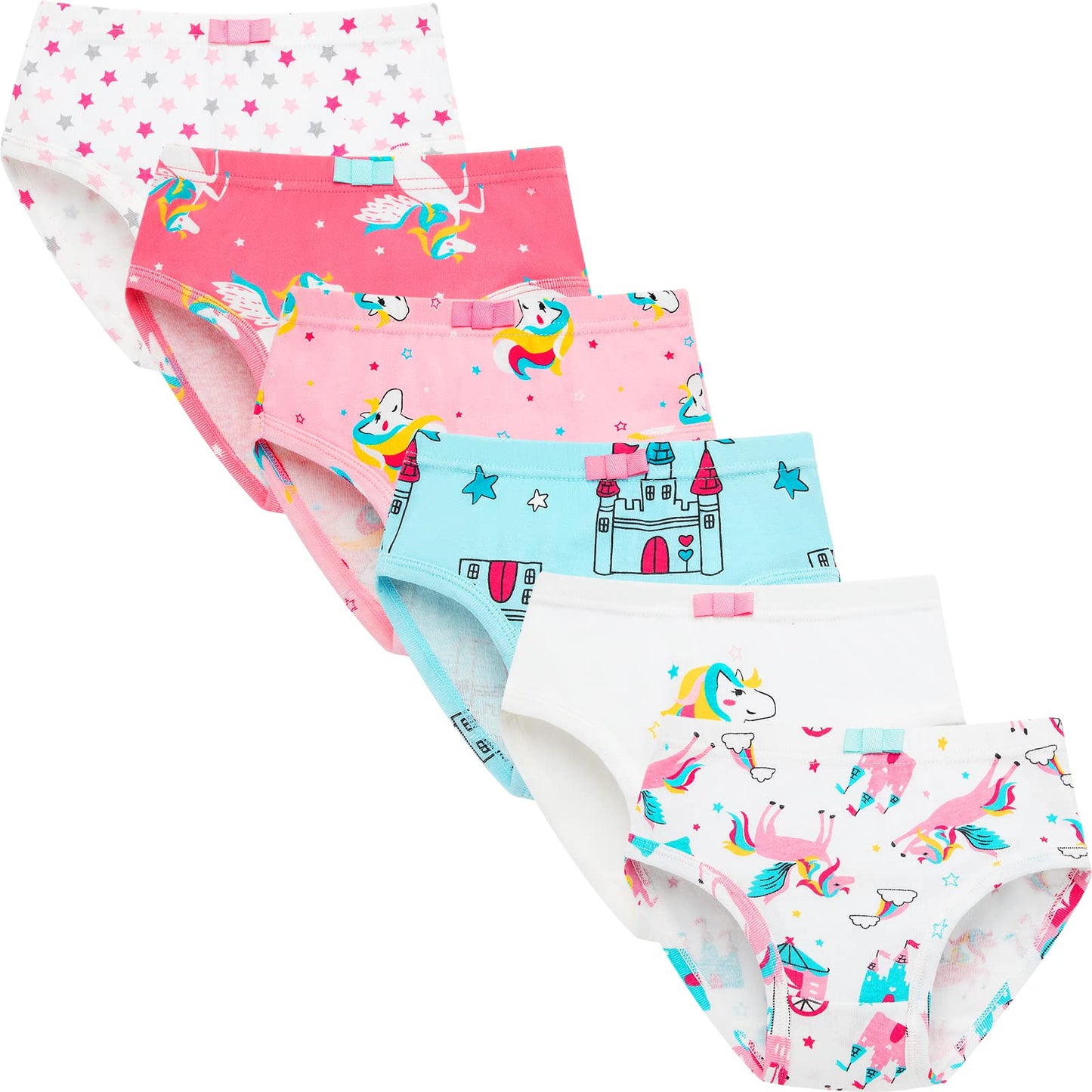 SYNPOS Toddler Soft Cotton Panties (6-Pack)