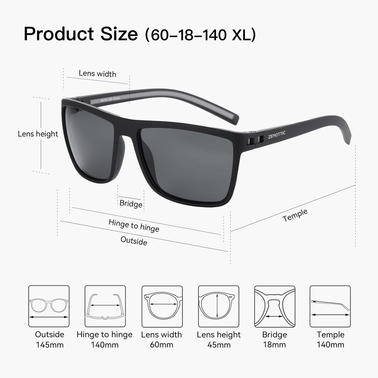 ZENOTTIC Polarized Sunglasses