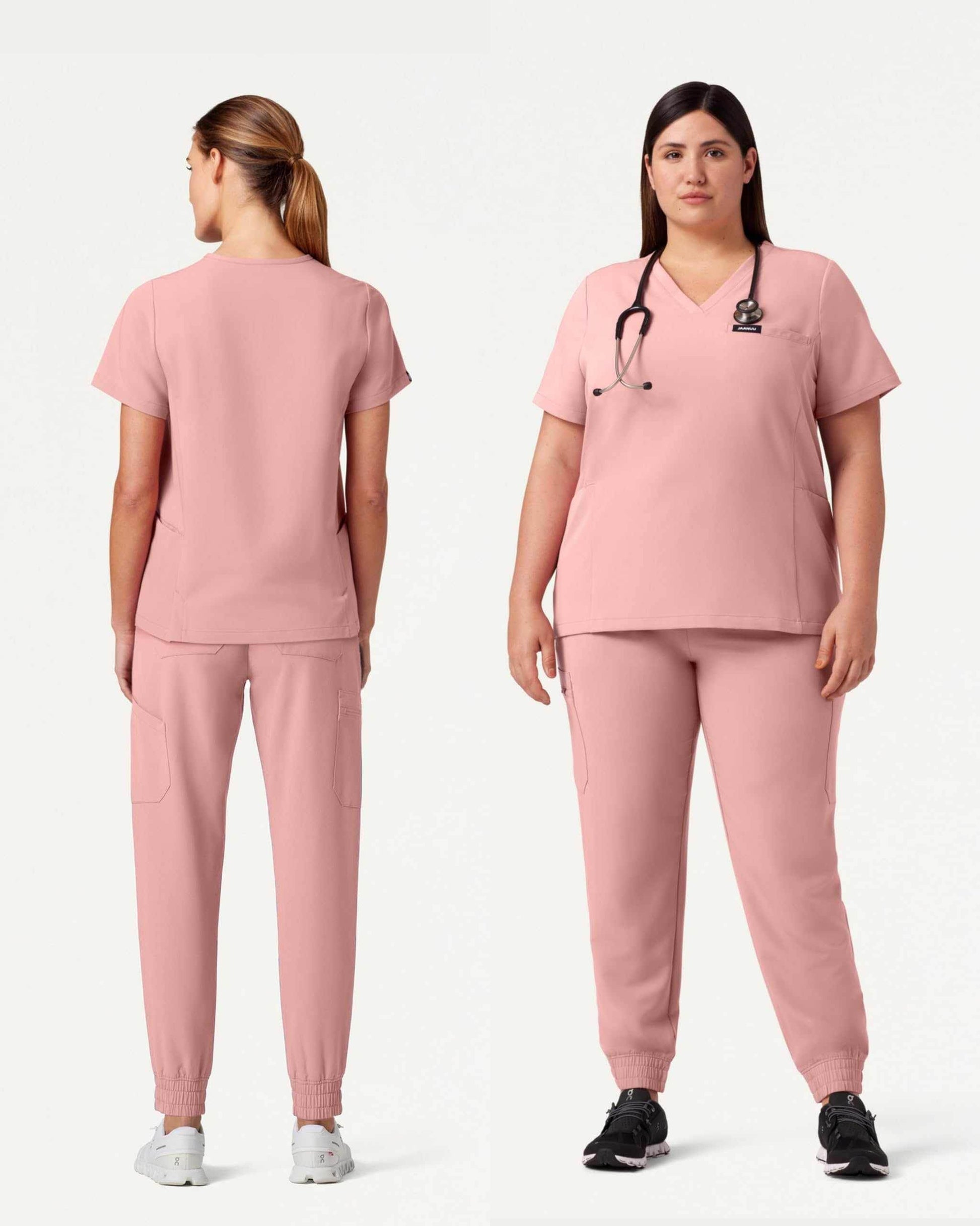 Jaanuu Magna 3-Pocket Classic V-Neck Scrub Top - Purcell's Clothing Company