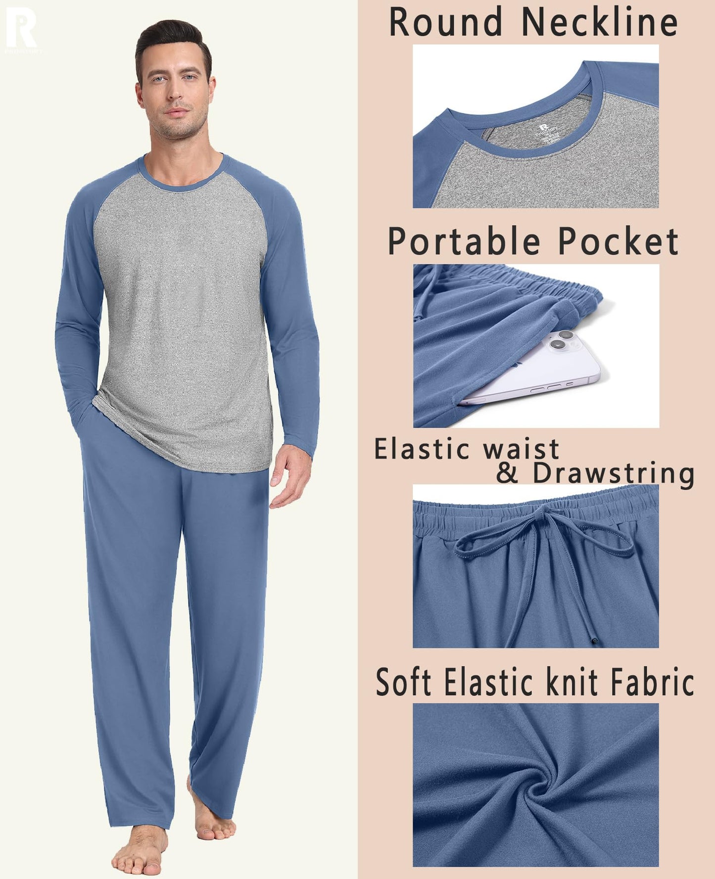 Long Sleeve Crewneck Pj Set