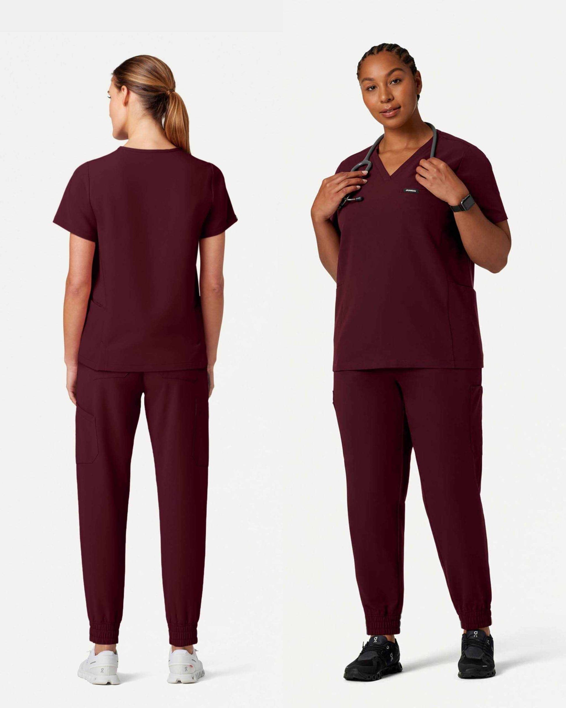 Jaanuu Magna 3-Pocket Classic V-Neck Scrub Top - Purcell's Clothing Company