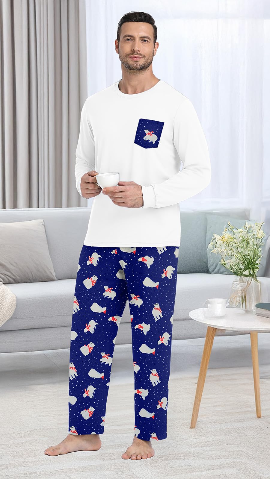 Long Sleeve Crewneck Pj Set