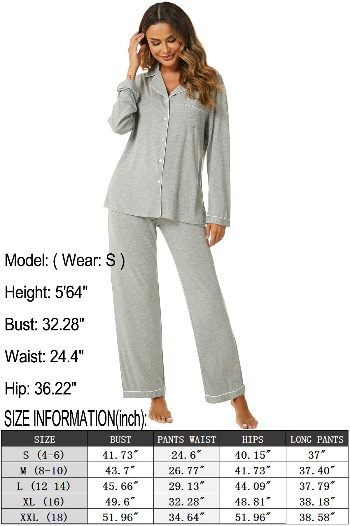 Long Sleeve Button Down Lounge Set