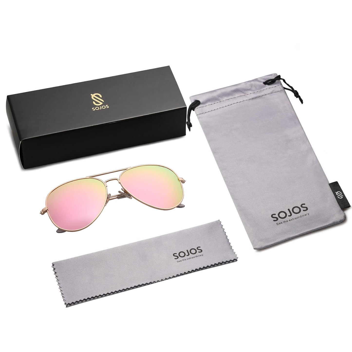 SOJOS Aviator Polarized Sunglasses - Purcell's Clothing Company - 