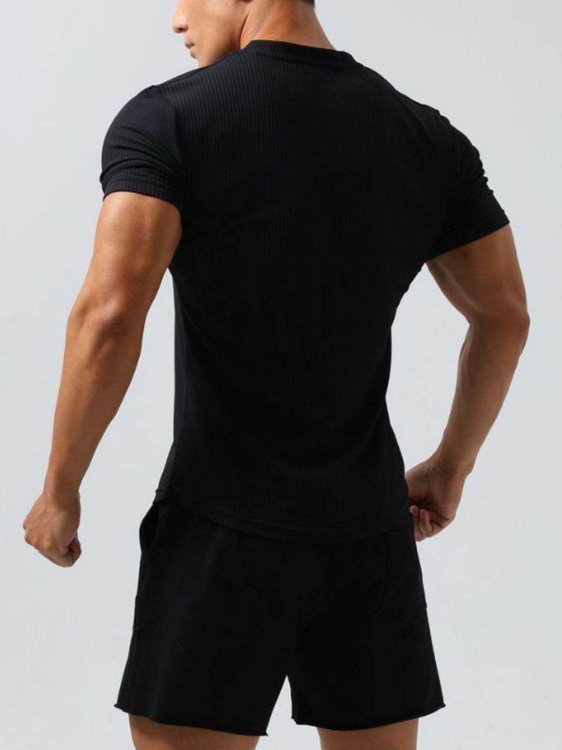 Notched Short Sleeve T-Shirt - Purcell's Clothing Company