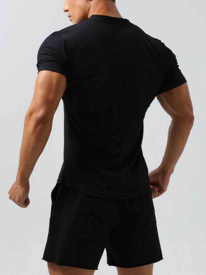 Notched Short Sleeve T-Shirt - Purcell's Clothing Company