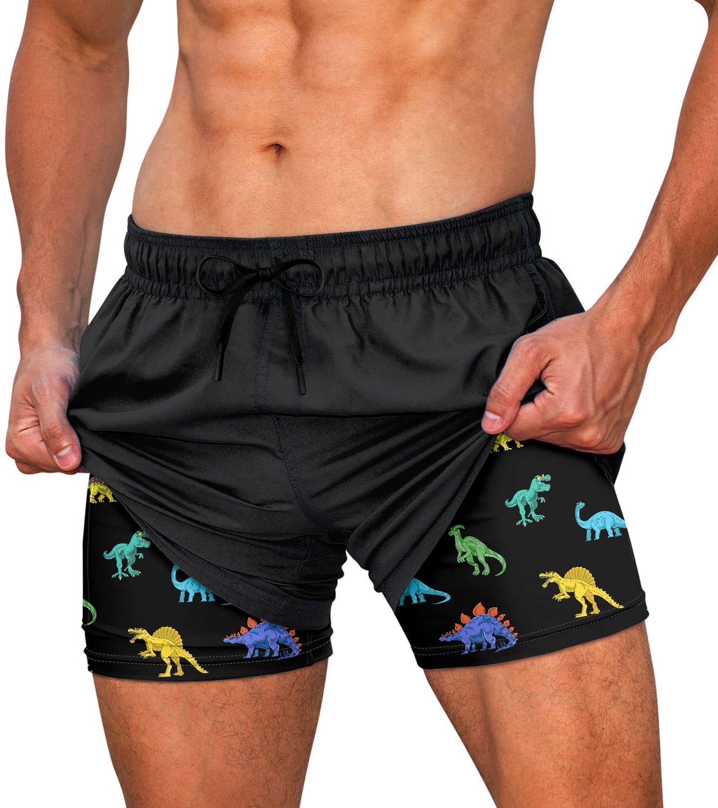 5.5" Inseam Anti-Chafe Swim Shorts