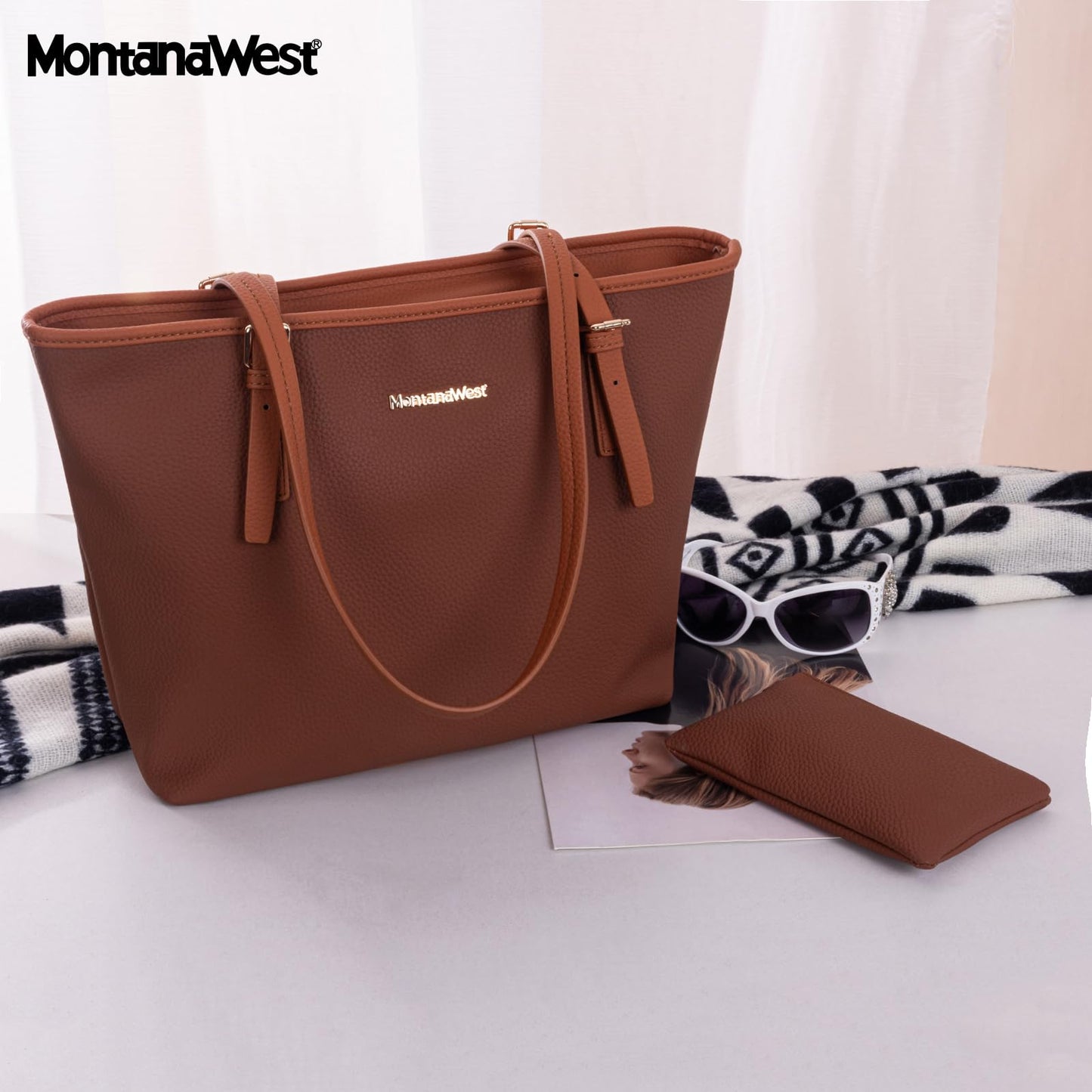 Montana West Tote Bag Vegan Leather