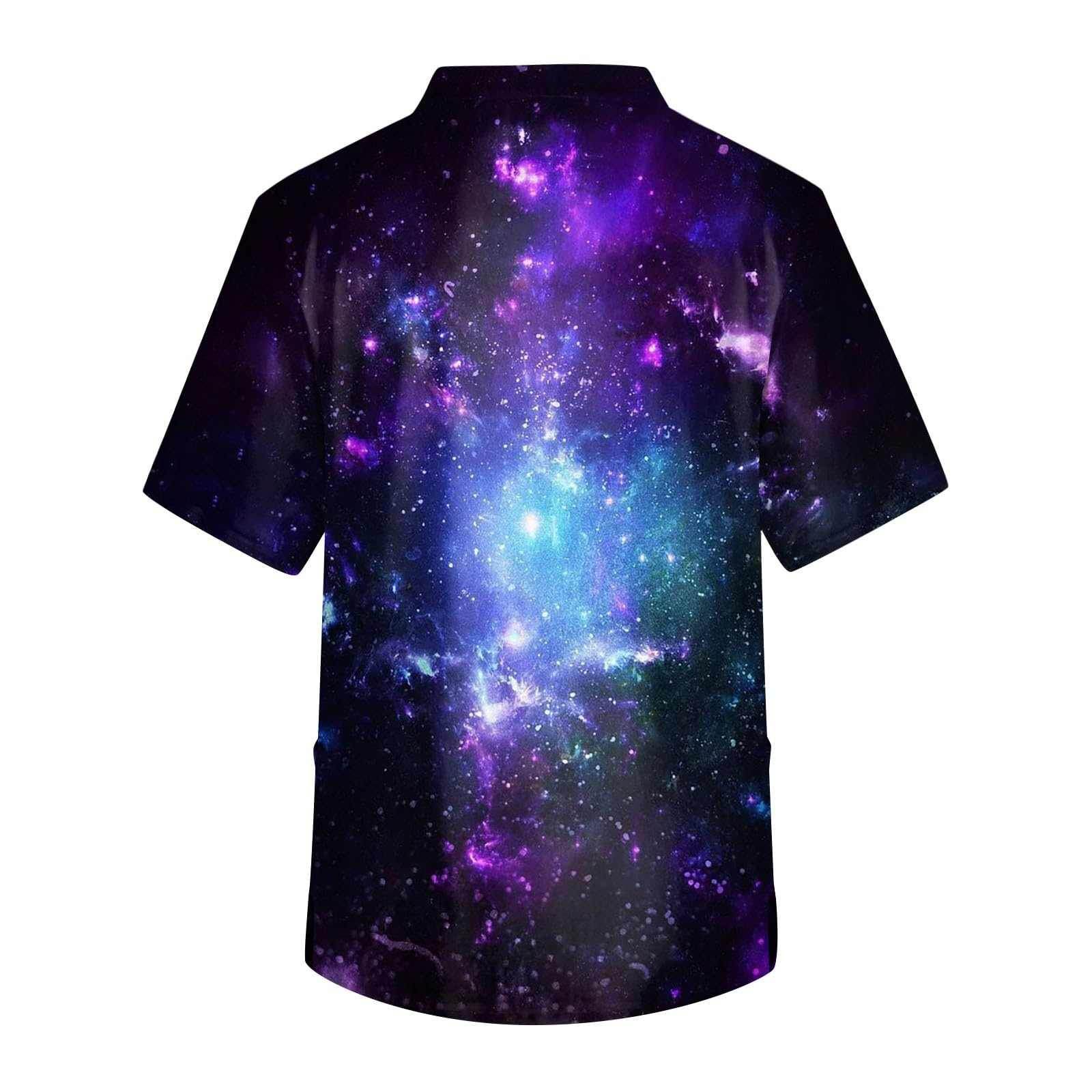 Galaxy Print V-Neck Scrub Top - Purcell's Clothing Company