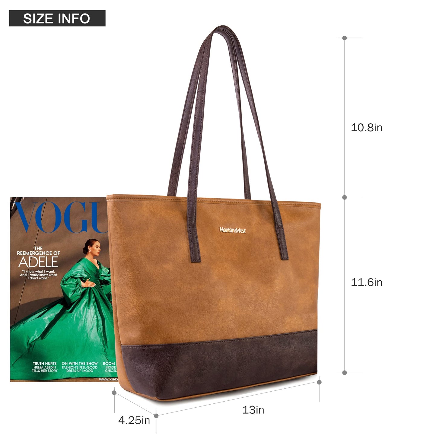 Montana West Tote Bag Vegan Leather