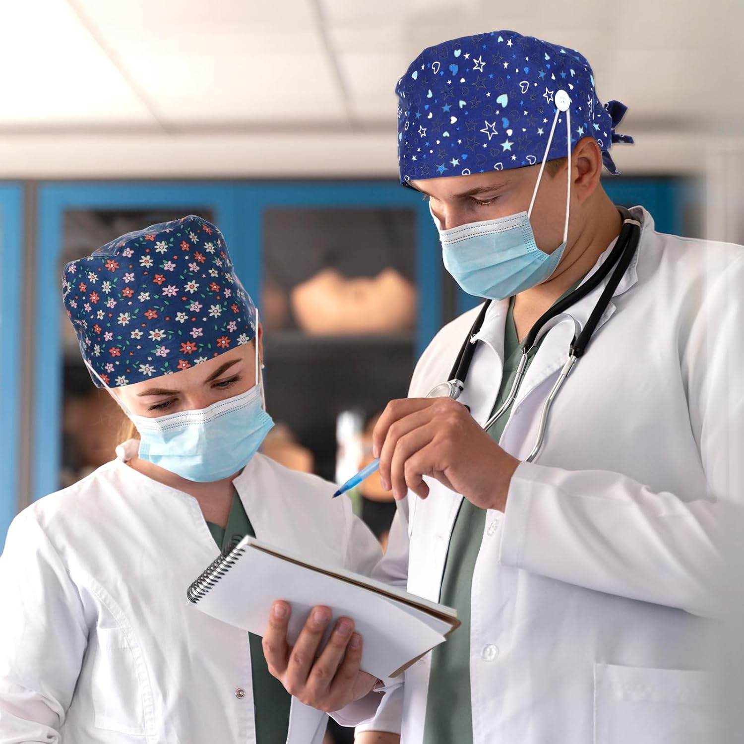 2-Piece Unisex Adjustable Scrub Cap - Purcell's Clothing Company