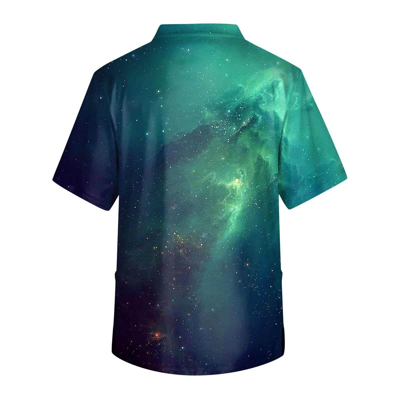 Galaxy Print V-Neck Scrub Top - Purcell's Clothing Company