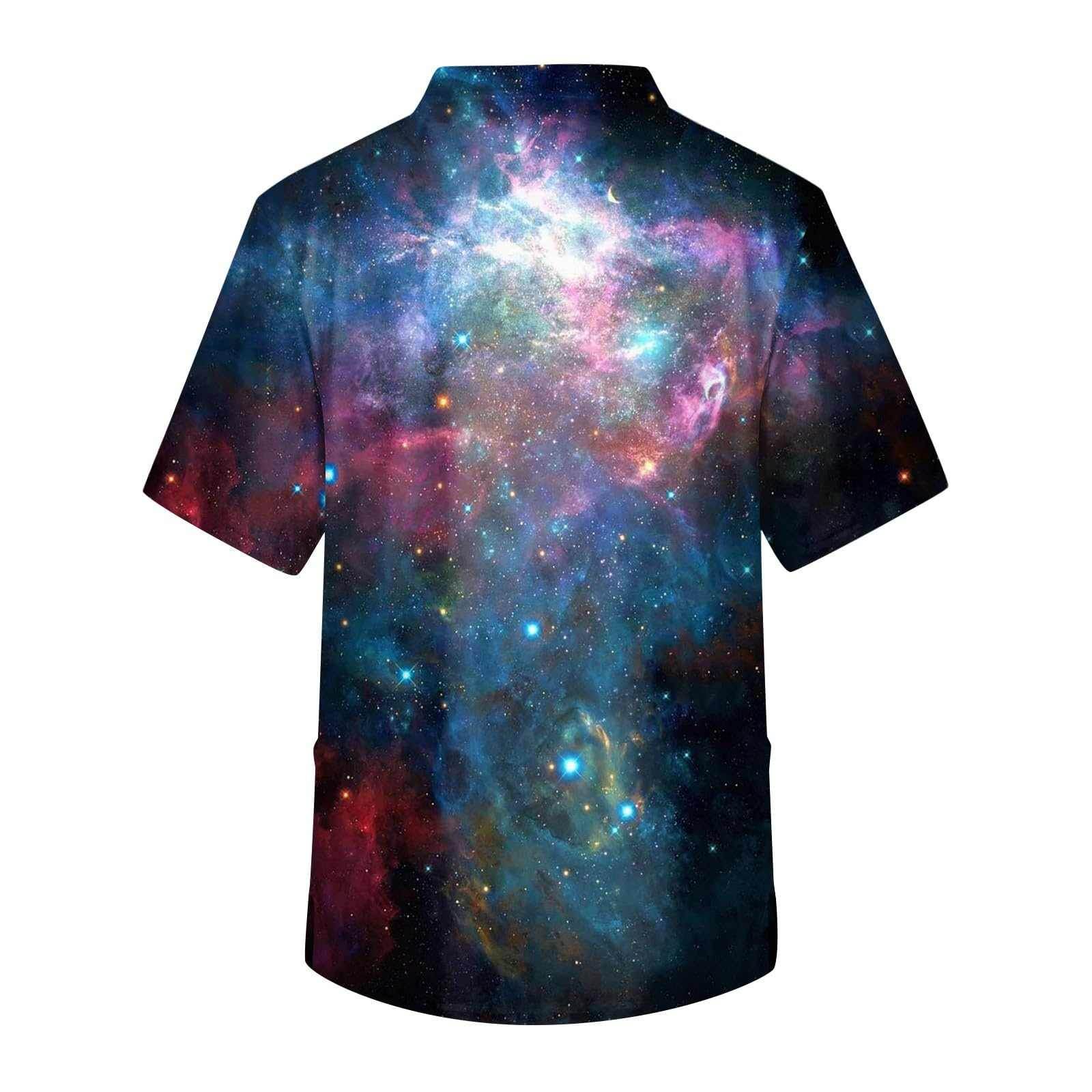 Galaxy Print V-Neck Scrub Top - Purcell's Clothing Company